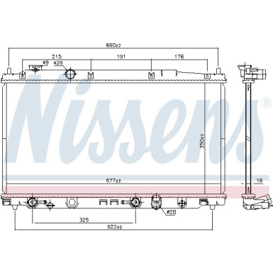 Nissens | Kühler, Motorkühlung | 681374