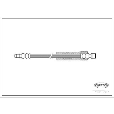 Corteco | Bremsschlauch | 19018507