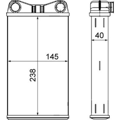 Mahle | Wärmetauscher, Innenraumheizung | AH 7 000S