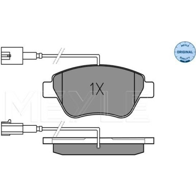 Meyle | Bremsbelagsatz, Scheibenbremse | 025 237 0517/W