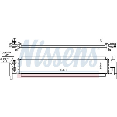 Nissens | Niedertemperaturkühler, Ladeluftkühler | 65318