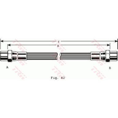 TRW | Bremsschlauch | PHA140