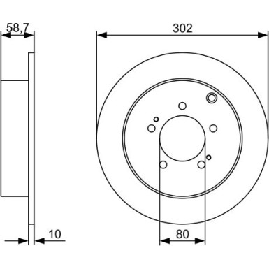 BOSCH | Bremsscheibe | 0 986 479 318