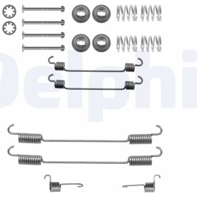 Delphi | Zubehörsatz, Bremsbacken | LY1215