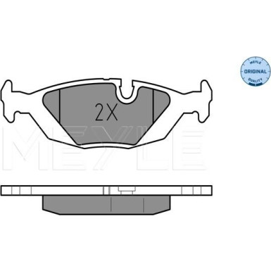 Meyle | Bremsbelagsatz, Scheibenbremse | 025 206 7516