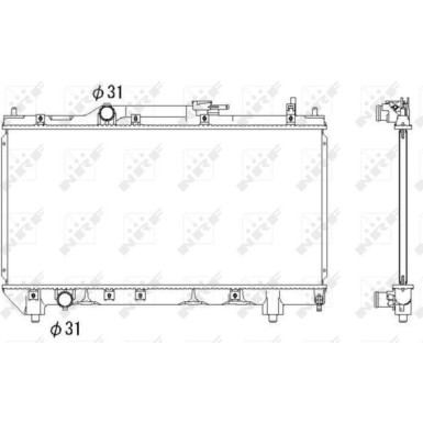 NRF | Kühler, Motorkühlung | 53266