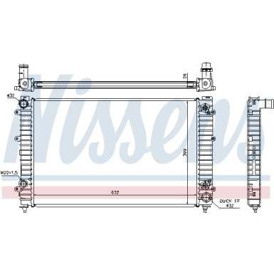 Nissens | Kühler, Motorkühlung | 60493A