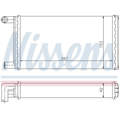 Nissens | Wärmetauscher, Innenraumheizung | 72004