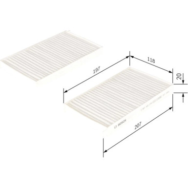 BOSCH 1 987 432 278 Innenraumfilter