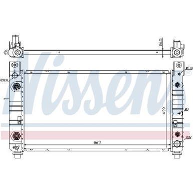 Nissens | Kühler, Motorkühlung | 69091