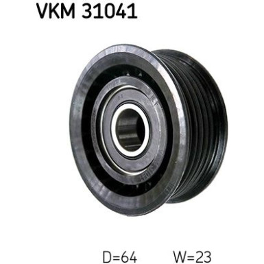 SKF | Umlenk-/Führungsrolle, Keilrippenriemen | VKM 31041