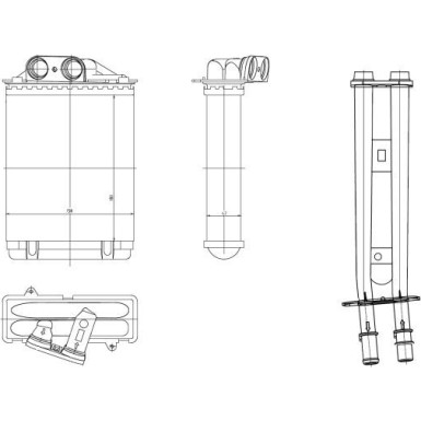 NRF | Wärmetauscher, Innenraumheizung | 54415 NRF | Wärmetauscher, Innenraumheizung | 54415