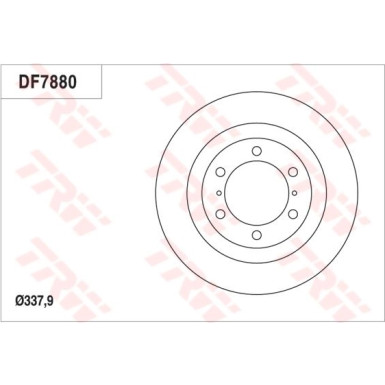 TRW | Bremsscheibe | DF7880S