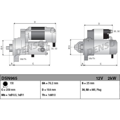 Denso | Starter | DSN965