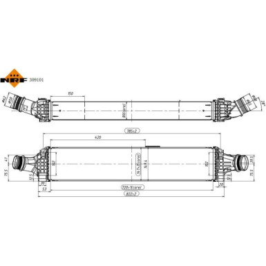 NRF | Ladeluftkühler | 309101