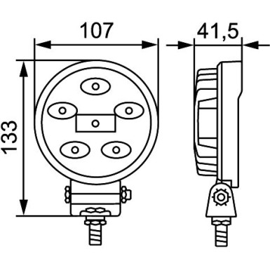 Hella | Arbeitsscheinwerfer | 1G0 357 108-012