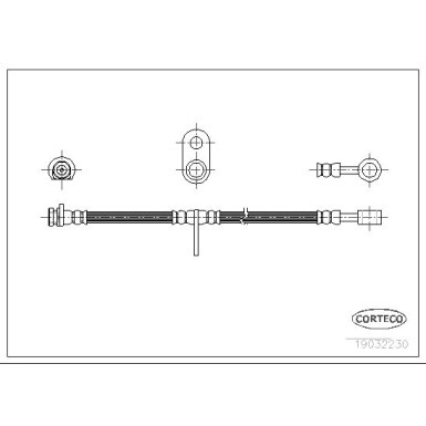 Corteco | Bremsschlauch | 19032230
