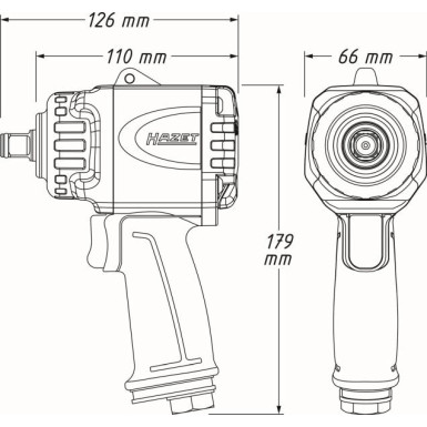 Hazet | Schlagschrauber (Druckluft) | 9012MTT