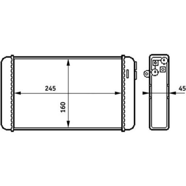 Mahle | Wärmetauscher, Innenraumheizung | AH 154 000S Mahle | Wärmetauscher, Innenraumheizung | AH 154 000S