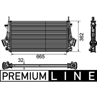 Mahle | Ladeluftkühler | CI 191 000P