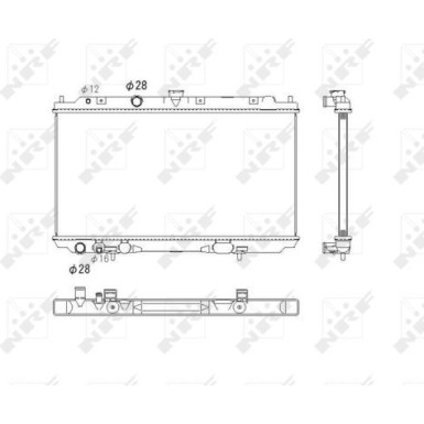 NRF | Kühler, Motorkühlung | 53760