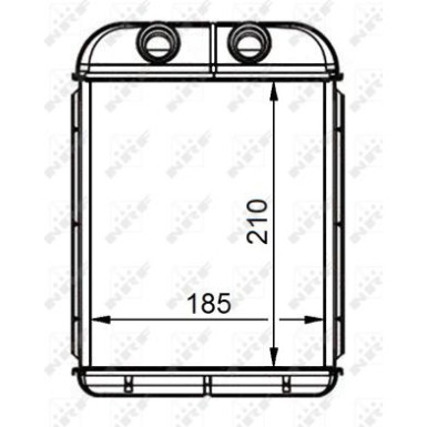 NRF | Wärmetauscher, Innenraumheizung | 53668