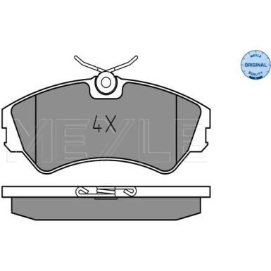Meyle | Bremsbelagsatz, Scheibenbremse | 025 201 2419