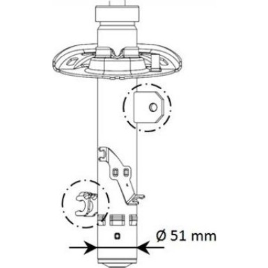 KYB | Stoßdämpfer | Vorne rechts | 339794