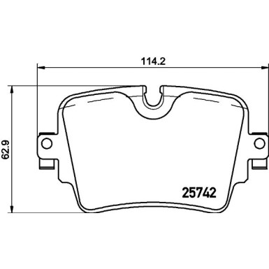 Brembo | Bremsbelagsatz, Scheibenbremse | P 36 033