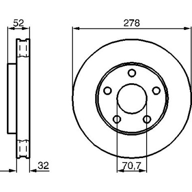 BOSCH | Bremsscheibe | 0 986 478 486