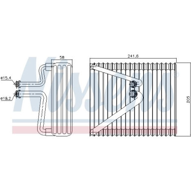 Nissens | Verdampfer, Klimaanlage | 92206