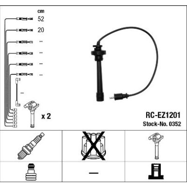 NGK | Zündleitungssatz | 0352