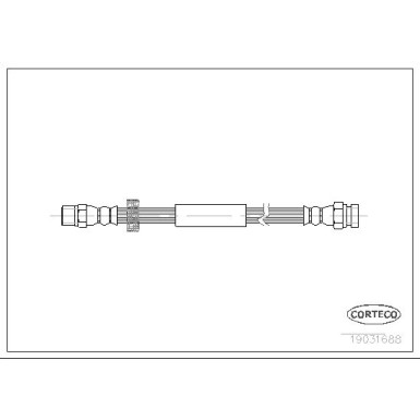 Corteco | Bremsschlauch | 19031688