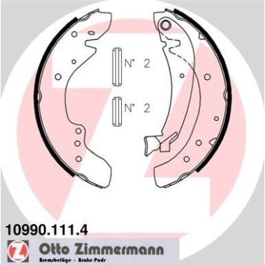 Zimmermann | Bremsbackensatz | 10990.111.4