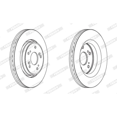 Ferodo | Bremsscheibe | DDF1820C