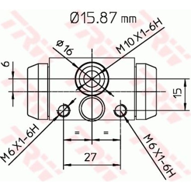 TRW | Radbremszylinder | BWB170