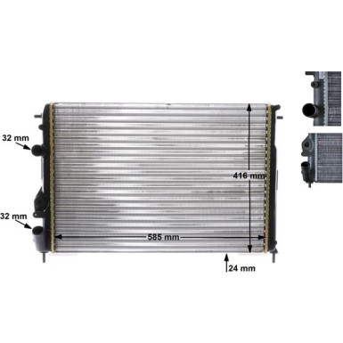 Mahle | Kühler, Motorkühlung | CR 493 000S