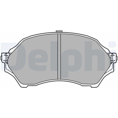 Delphi | Bremsbelagsatz, Scheibenbremse | LP1440
