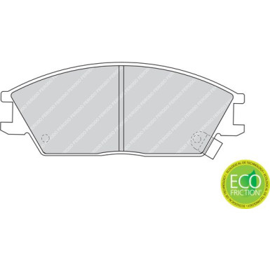 Ferodo | Bremsbelagsatz, Scheibenbremse | FDB435