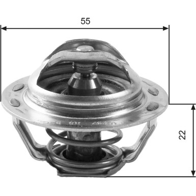 Gates | Thermostat, Kühlmittel | TH13783G1