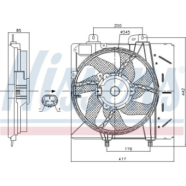 Nissens | Lüfter, Motorkühlung | 85991