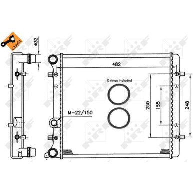 NRF | Kühler, Motorkühlung | 509530A