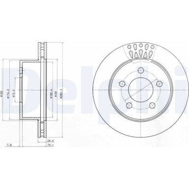 Delphi | Bremsscheibe | BG4103