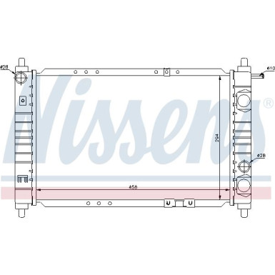 Nissens | Kühler, Motorkühlung | 61653