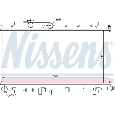 Nissens | Kühler, Motorkühlung | 67708