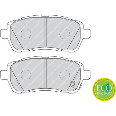 Ferodo | Bremsbelagsatz, Scheibenbremse | FDB4110