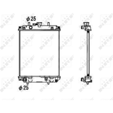 NRF | Kühler, Motorkühlung | 53674