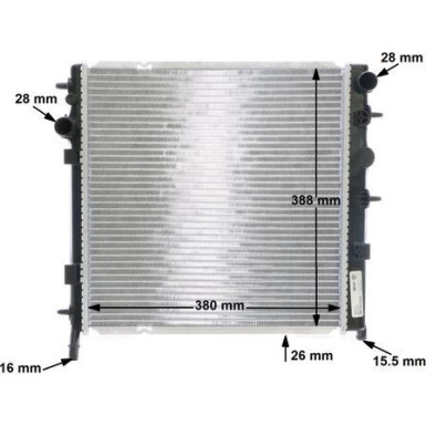 Mahle | Kühler, Motorkühlung | CR 556 000S