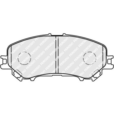 Ferodo | Bremsbelagsatz, Scheibenbremse | FDB4843