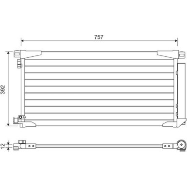 Valeo | Kondensator, Klimaanlage | 822607